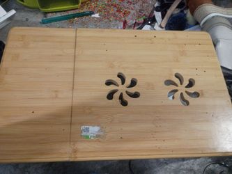 Bamboo laptop desk
