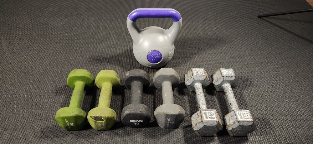 Dumbbells/Kettlebell