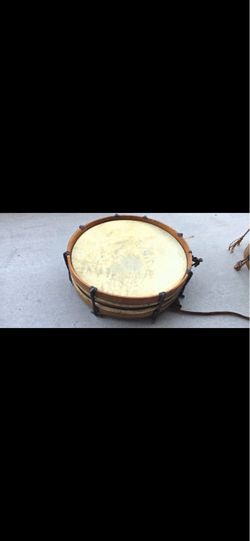 Hand Drum with Natural Hide Head