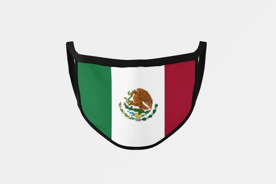 2 Pack Mexican Flag Mask