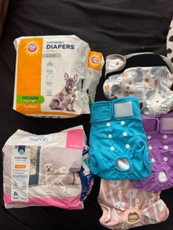 Medium doggy diapers bundle
