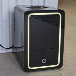 Mini Fridge Cooler Small Refrigerator Portable Compact Chiller LED Black New