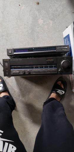 Vintage technics fm transmitter and amplifier