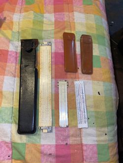 2 shrages and 1 Bruning vintage drafting rulers