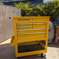 US General 30" 5 Drawer Mechanics Cart / Tool Cart - Yellow
