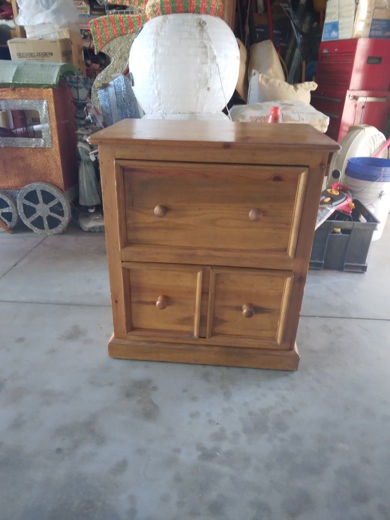 Nightstand, End table Storage With Drawers