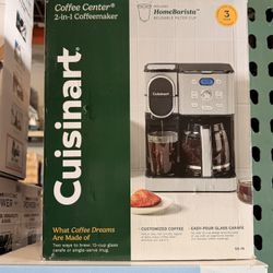 Cuisinart 2-in-1 Coffee Center Brand New In Box 