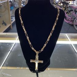 14k Yellow & White Gold Custom Chain  