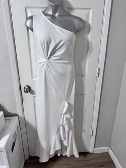 Vestido blanco elegante talla M