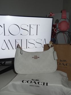White coach bag