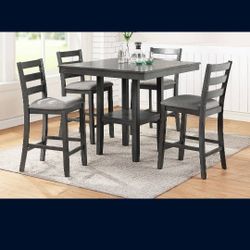 New Dinning Set
Grey Solid Wood
5 Pcs Counter Height
Floor Model New
$369 + Tax
FREE LOCAL DELIVERY & SET UP
ONLINE SALES AND LITTLE SHOWROOM
FEW IT