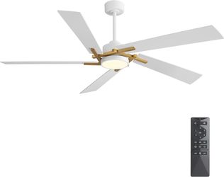 Ceiling Fan with Light and Remote, new