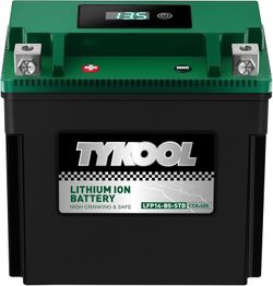 TYKOOL YTX14-BS-STD 400 CCA,Lithium LiFePO4 12v Motorcycle Battery Digital SOC