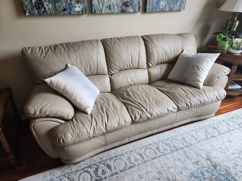 Nap-worthy Leather Couch