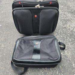 Swiss Gear Laptop Roller Bag w/laptop Shoulder Case