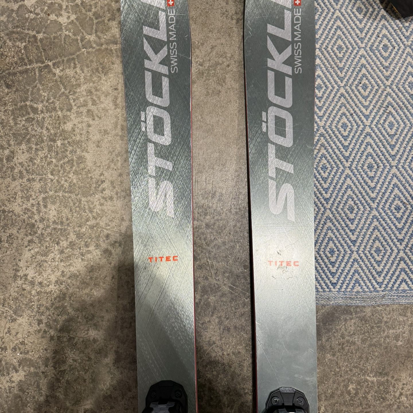 177cm Stöckli Edge 100 Skis With Warden 13s