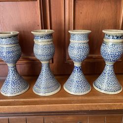 Vintage Ceramic Wine/Water Goblets