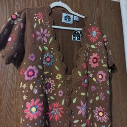 Storybook Knits Sweater Floral 