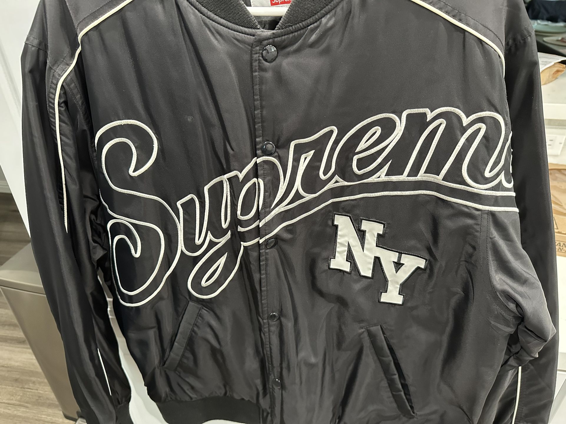 Supreme Contrast Script Varsity Jacket