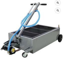 25 gallon low profile oil drainer ,with electric pump$160