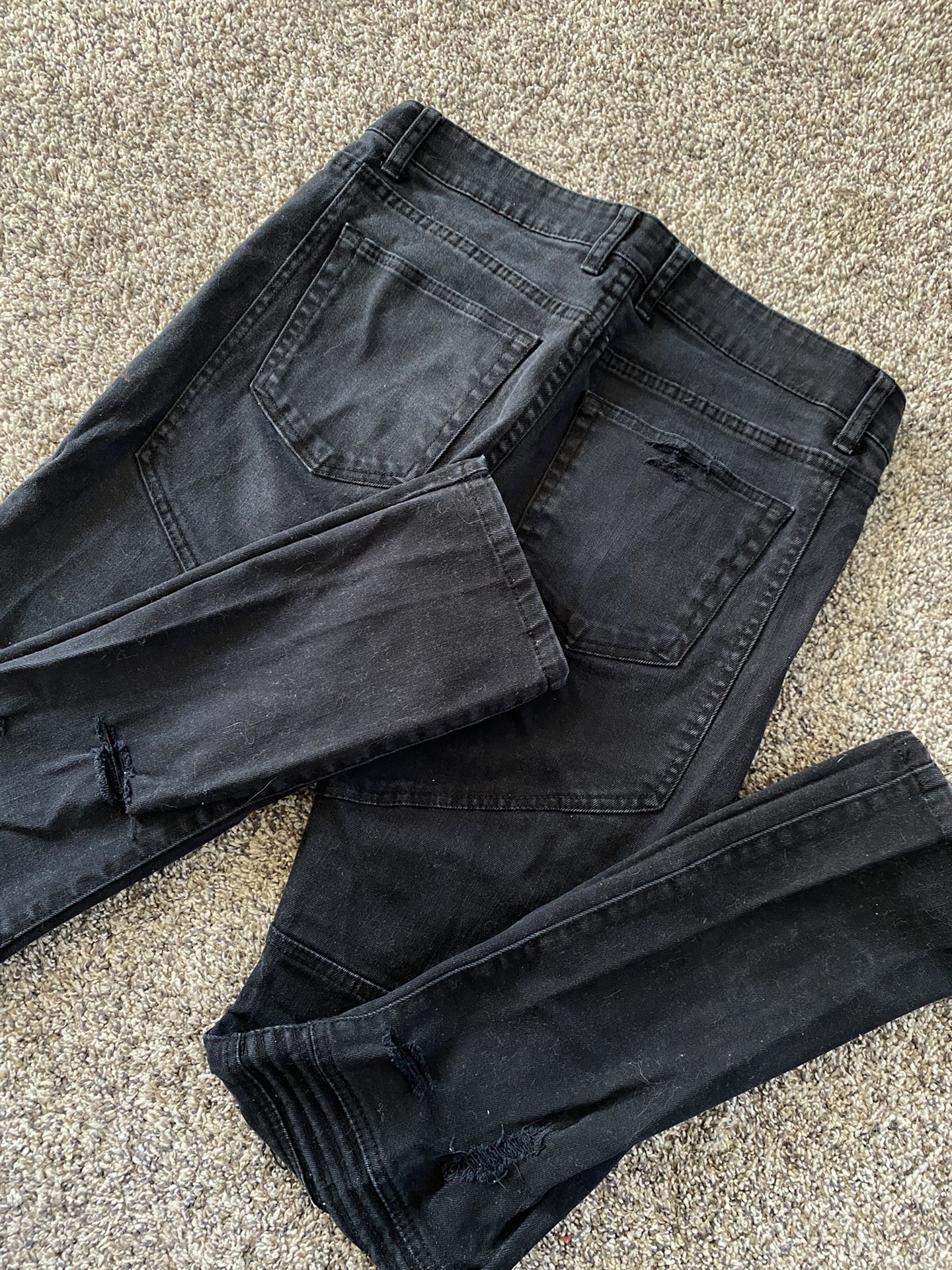 Men’s Forever 21 Biker Denim Jeans