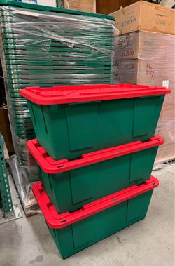 40 Gallon Heavy Duty Storage Bin with Lid MOVING – $13 Each