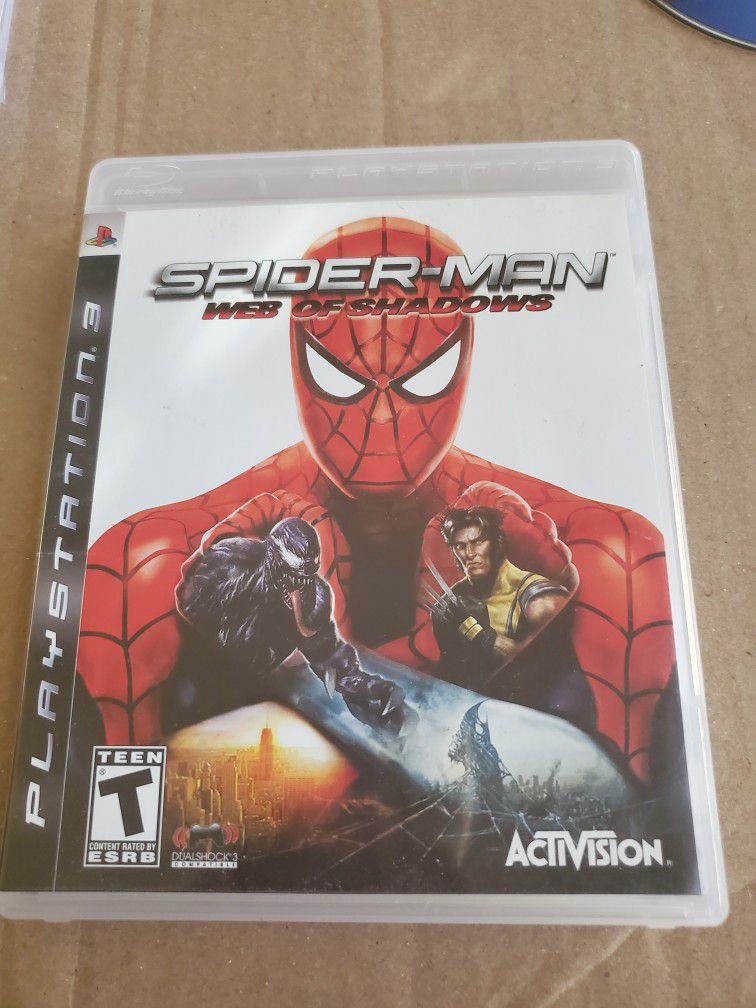 Spider-man Web of Shadows Playstation 3 PS3 EXCELLENT COMPLETE Condition