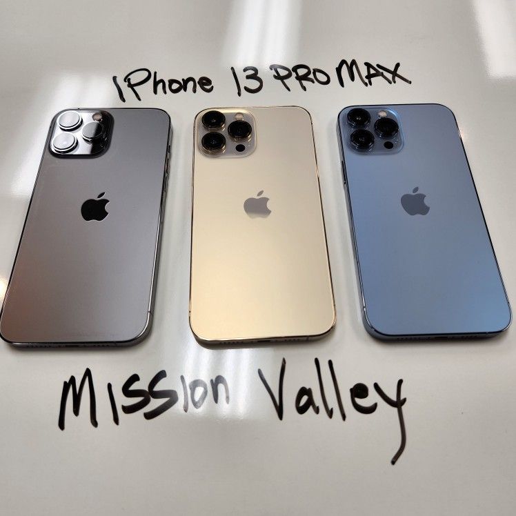 iPhone 13 PRO Max 128GB Unlocked | Mission Valley Store | w/ Warranty 