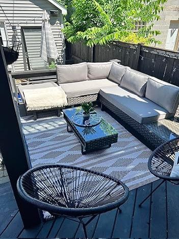 Grey Patio Furniture Set 