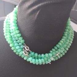 5 Emerald necklaces. $60 for all. Or $15.00 a necklace.