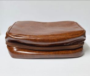 Brown Faux Leather Insulin Travel Case (NEW)
