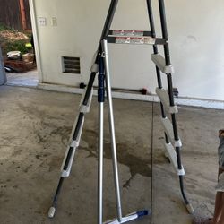 Pool Ladder And Broom With Extension 
