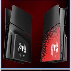 Replacement Housing Shell for PS5 Slim Console Faceplate Shell Case Spider Disc Version (Color Spider)