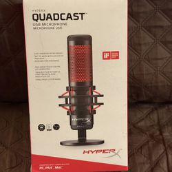 Microphone - HyperX QuadCast mic in original box