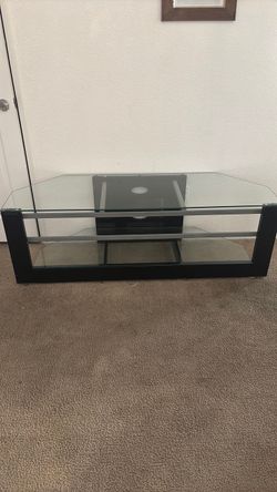 Glass entertainment center