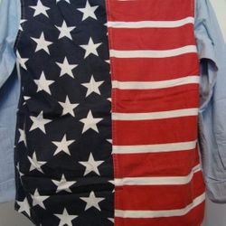 American Flag Button-down Shirt