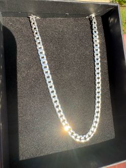 24” 925 SS CUBAN, PENDANTS, ONYX EARRINGS