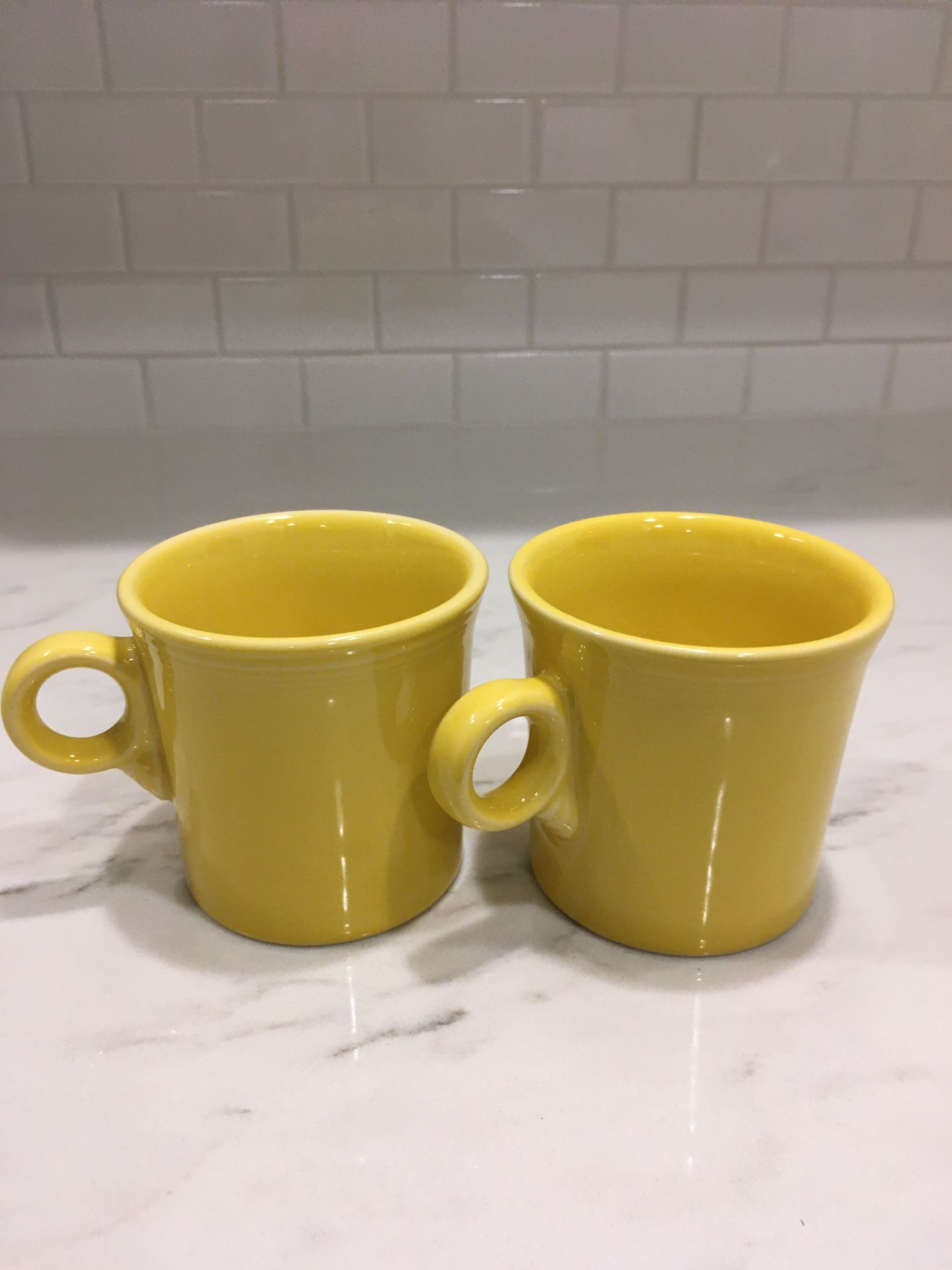 Fiestaware Sunflower Yellow Mugs