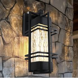 WIHTU Dusk to Dawn Outdoor Front Porch Light Fixtures