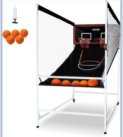 VEVOR Basketball Arcade Game Indoor, 2 Player Indoor Basketball Game, Home Dual Sport with 8 Game Modes, Electronic Scoreboard, and Inflation Pump,Adu