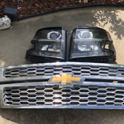 2015-2020 Chevy Tahoe Grille & Headlights