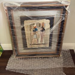 Egyptian Papyrus Decorative Art Frame 