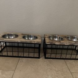 Raised Dog Food Bowls Dishes 