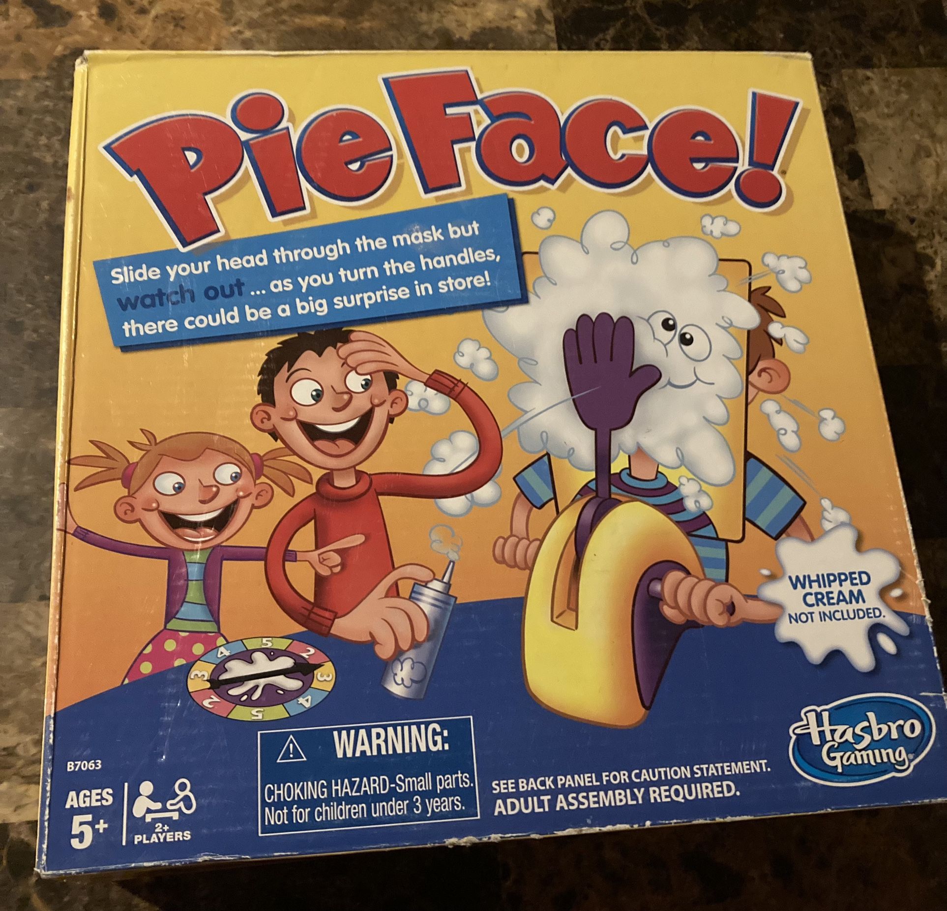 Hasbro Pie Face Board Game for Ages 5 and up, 2 or More Players For Multiple Fun
