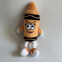 Hallmark Crayola Atomic Tangerine Crayon Plush Stuffed Toy Doll Orange