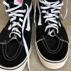 Size 16 Vans SK8-Hi Black High Tops - Clean $50
