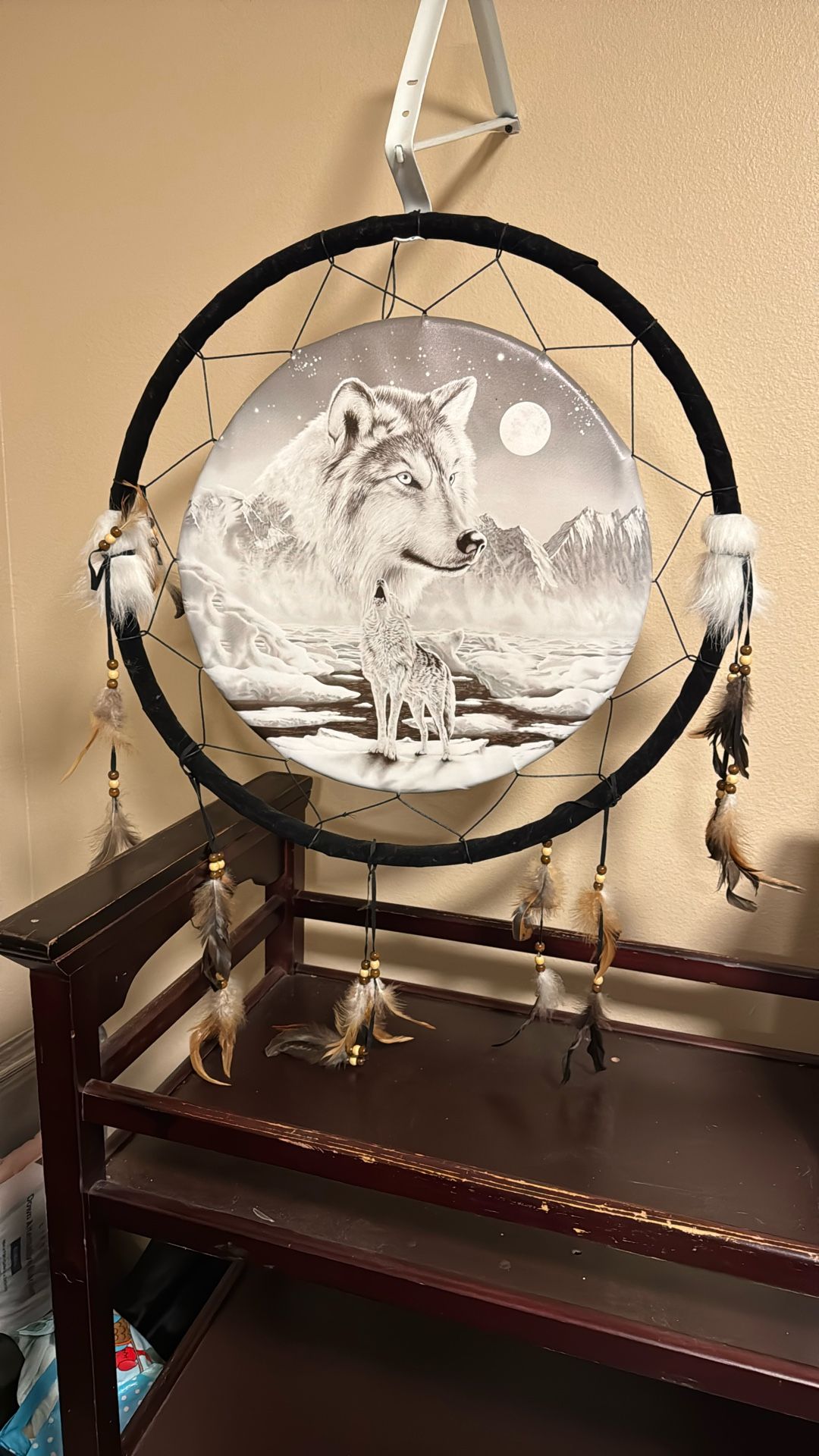 Large Wolf Wall Hang