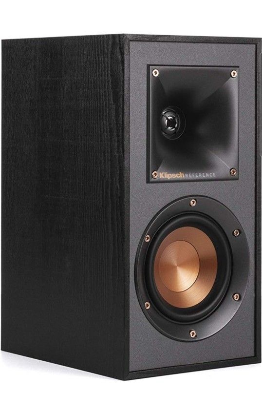 Klipsch R-41M Powerful Detailed Bookshelf Home Speaker Set of 2 Black
