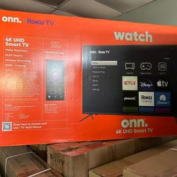 55" Onn 4k UHD Smart Roku TV