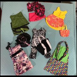 18” Doll Clothes ( All Outfits In Picture Included)